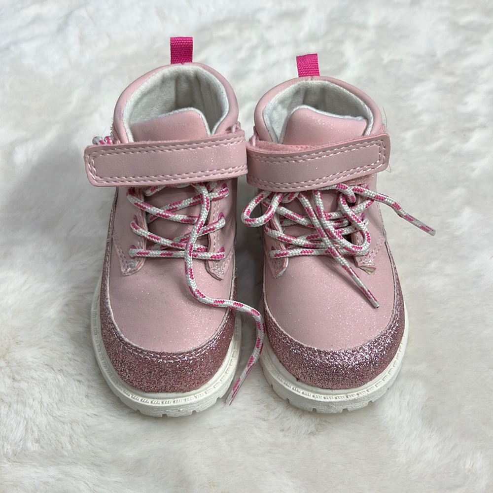 Carters pink sparkle boots
